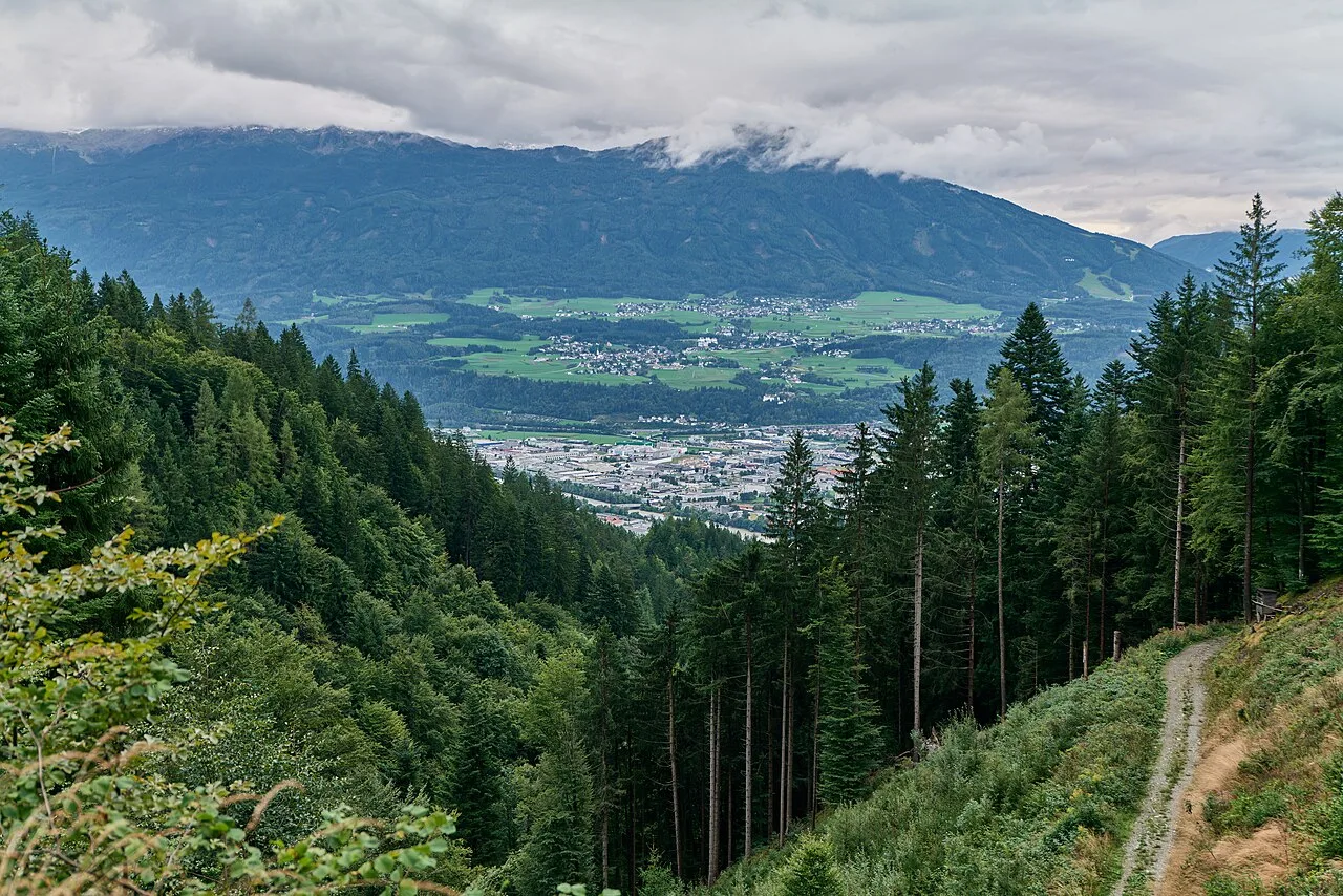 Panorama di Innsbruck visto dalla Nordkette
